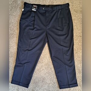 NWT Roundtree & Yorke Big and Tall Men's Navy Pants Size 50x30